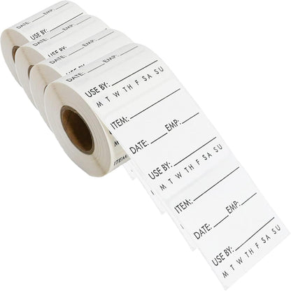 L LIKED 250 Dissolvable Labels 2"x 2" Use By Food Rotation Storage Label