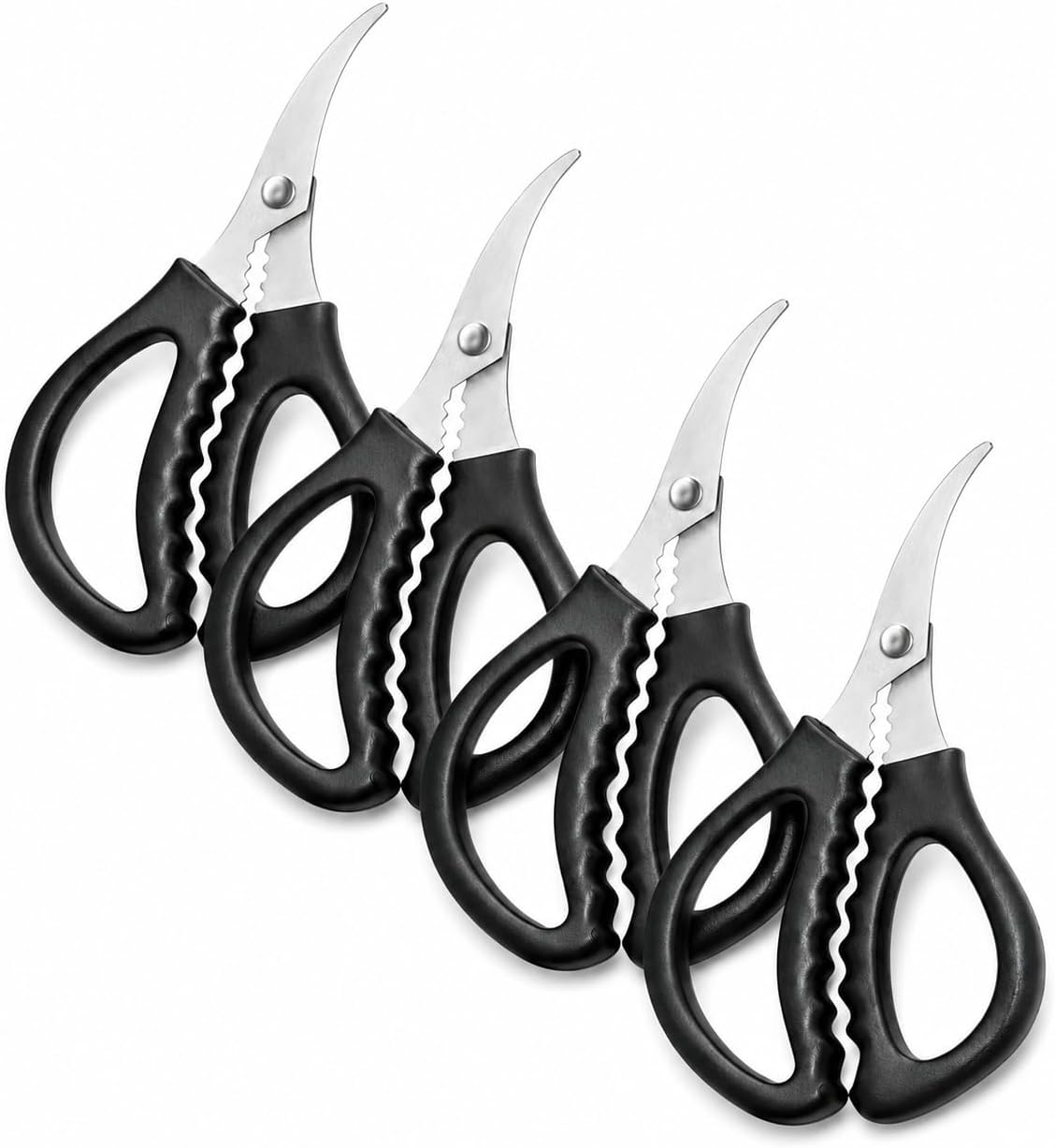 Seafood Scissors, 4 Pack Crab Scissors & Crab Leg Crackers