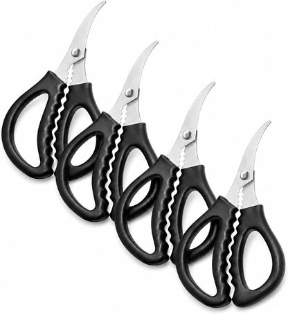 Seafood Scissors, 4 Pack Crab Scissors & Crab Leg Crackers