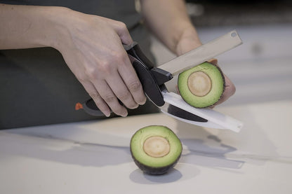 Clever Cutter 2 in 1 Kitchen Scissors and Cutting Board for Food Chopping