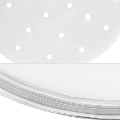Dumpling Paper Bamboo Steamer Liners, 7 Inch, 100 Pcs