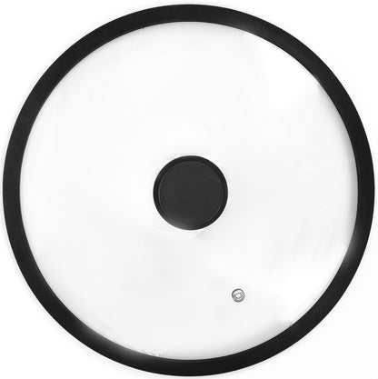 HR Huare Technology Vented Tempered Glass Cookware Lid Red 1 Pack