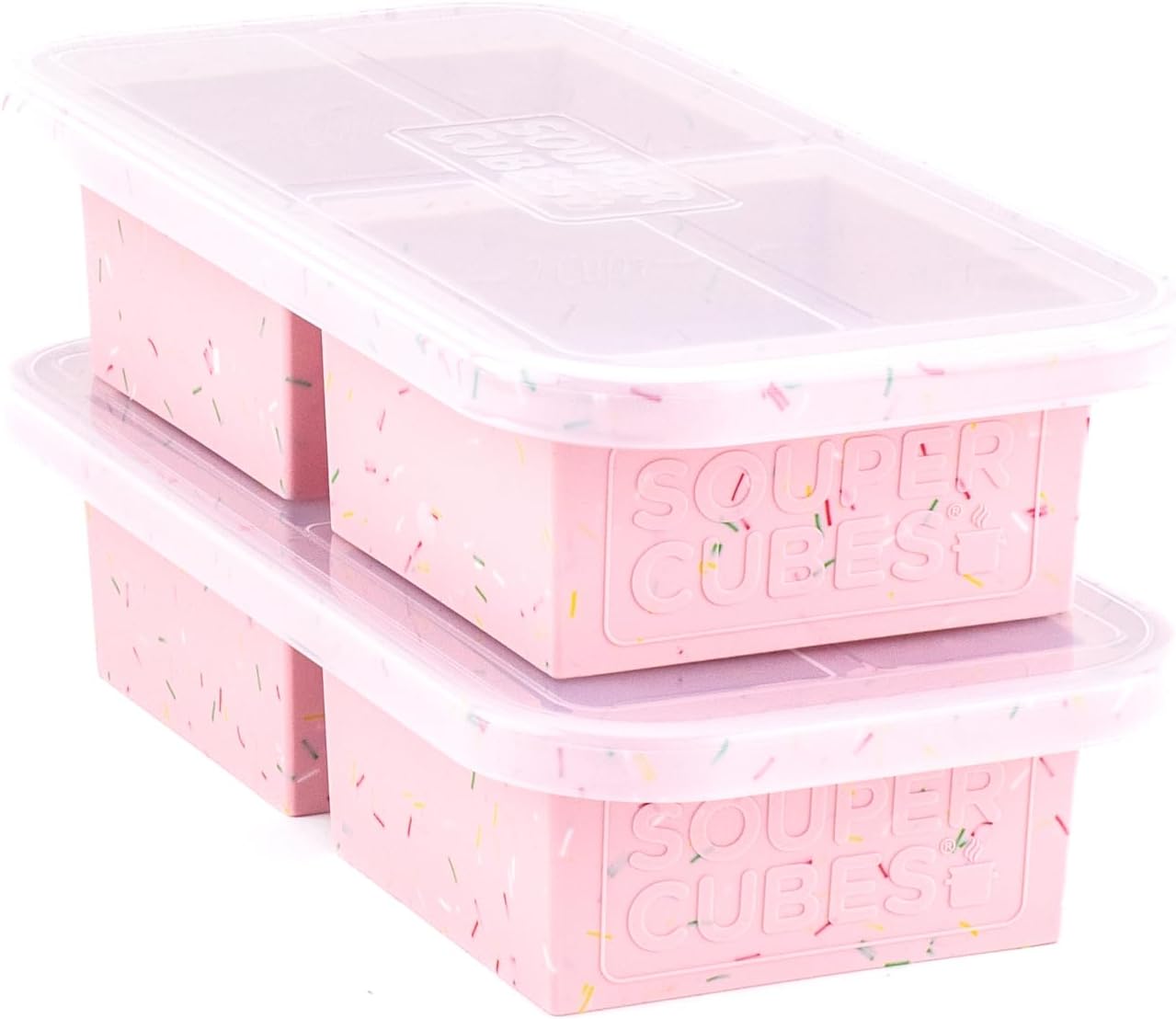 Souper Cubes 2 Cup Silicone Freezer Tray with Lid, Perfect for Storing Lasagna, Leftovers, Sauces, Portioned Meals and More, Silicone Freezer Mold for Meal Prepping - Blueberry - 1-Pack
