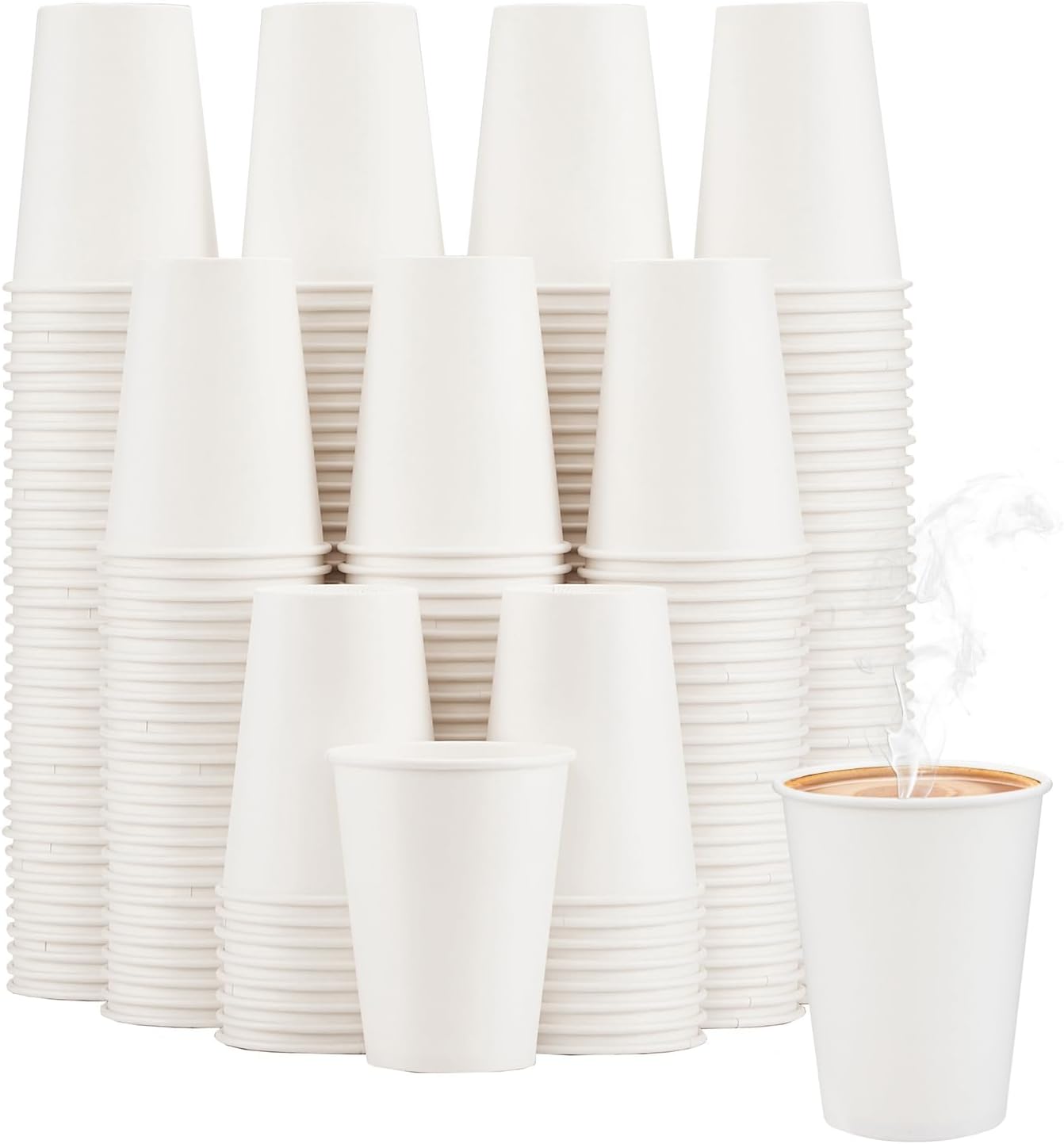 Lamosi 100 Pack 5 oz Paper Cups, Disposable Small Bathroom Cups 5oz, Mini Espresso Cups for Mouthwash, Travel, Party, Picnics, Home