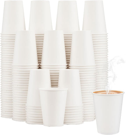 Lamosi 100 Pack 5 oz Paper Cups, Disposable Small Bathroom Cups 5oz, Mini Espresso Cups for Mouthwash, Travel, Party, Picnics, Home