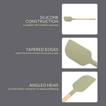 Sur La Table Kitchen Essential Mealcraft Silicone Spatula - Juniper Green