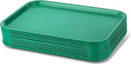 New Star Foodservice Fast Food Tray, Set of 12 (Black, 12 by 16-Inch)