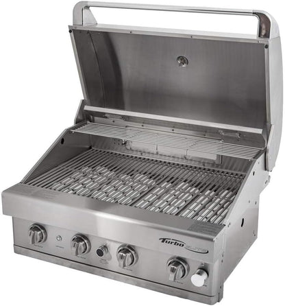Turbo Elite 32-inch 4-Burner Built-In BBQ Gas Grill - Propane