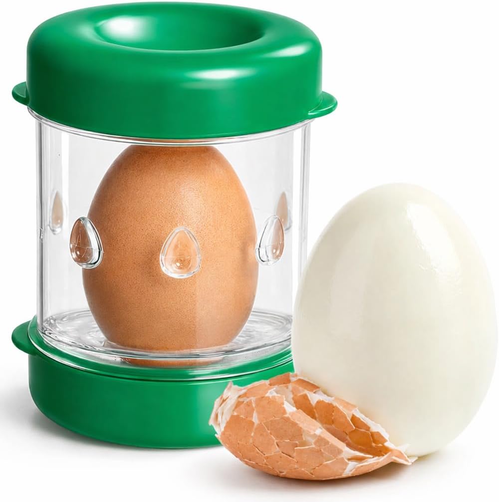 The Negg Boiled Egg Peeler - White
