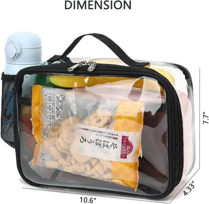 GYEUKHAM Insulated Lunch Box for School, Thermal Reusable Durable Freezable Lunch Bags for Kids Boys Girls Men Women - Small Soft Cooler Portable Lunch Tote Kit for Work Picnic Travel,Black