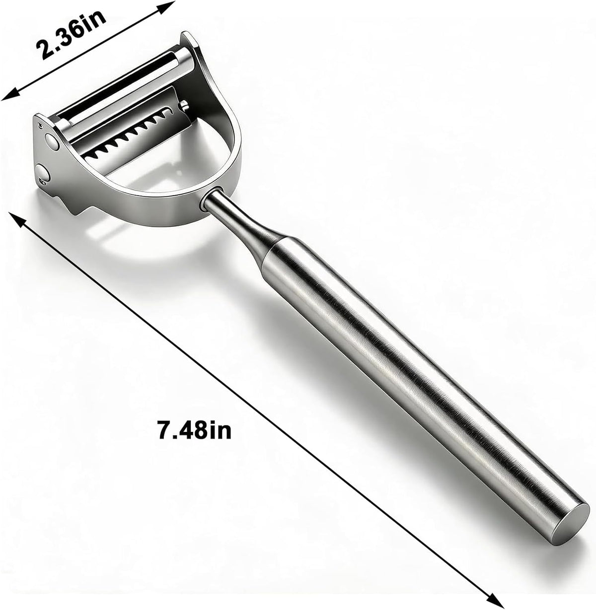 2 in 1 Julienne Vegetable Peeler, Stainless Steel Slicer Tool