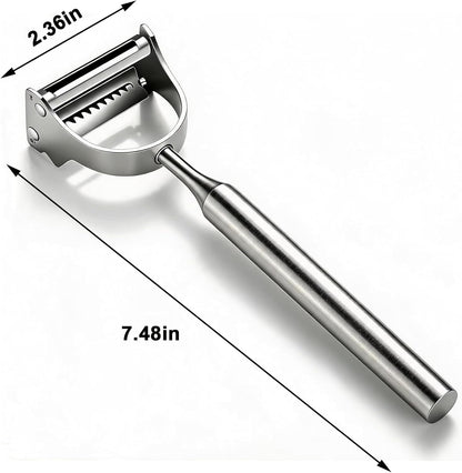 2 in 1 Julienne Vegetable Peeler, Stainless Steel Slicer Tool