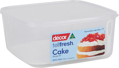 Decor Tellfresh Cake Lifter, 6L, Clear