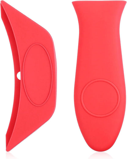 2Pcs Lodge Silicone Pan Handle Sleeve,Silicone Hot Handle Holder