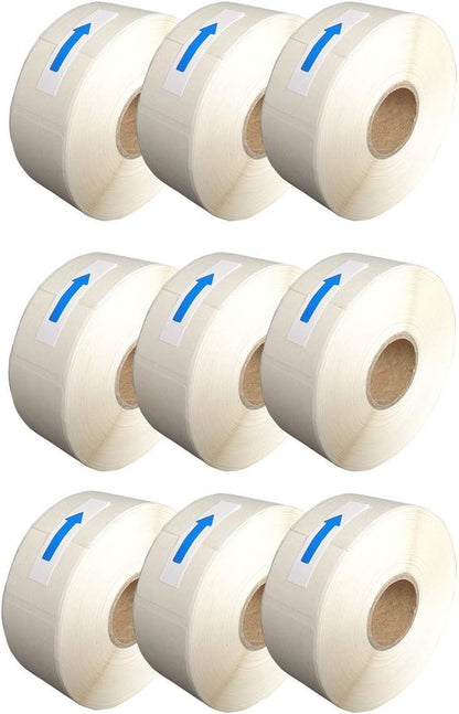 L LIKED Blank White 1 x 2 Inch Dissolvable Labels for Food Rotation Prep roll of 500 (1 Rolls)