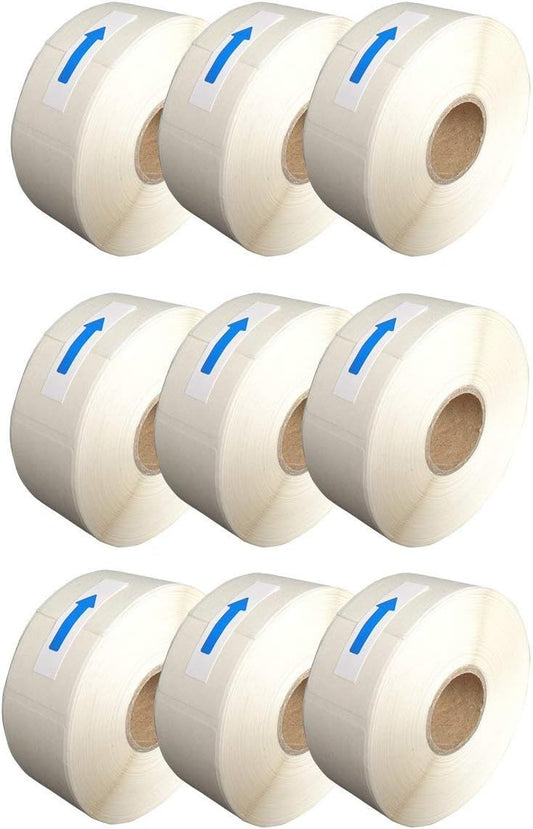 L LIKED Blank White 1 x 2 Inch Dissolvable Labels for Food Rotation Prep roll of 500 (1 Rolls)