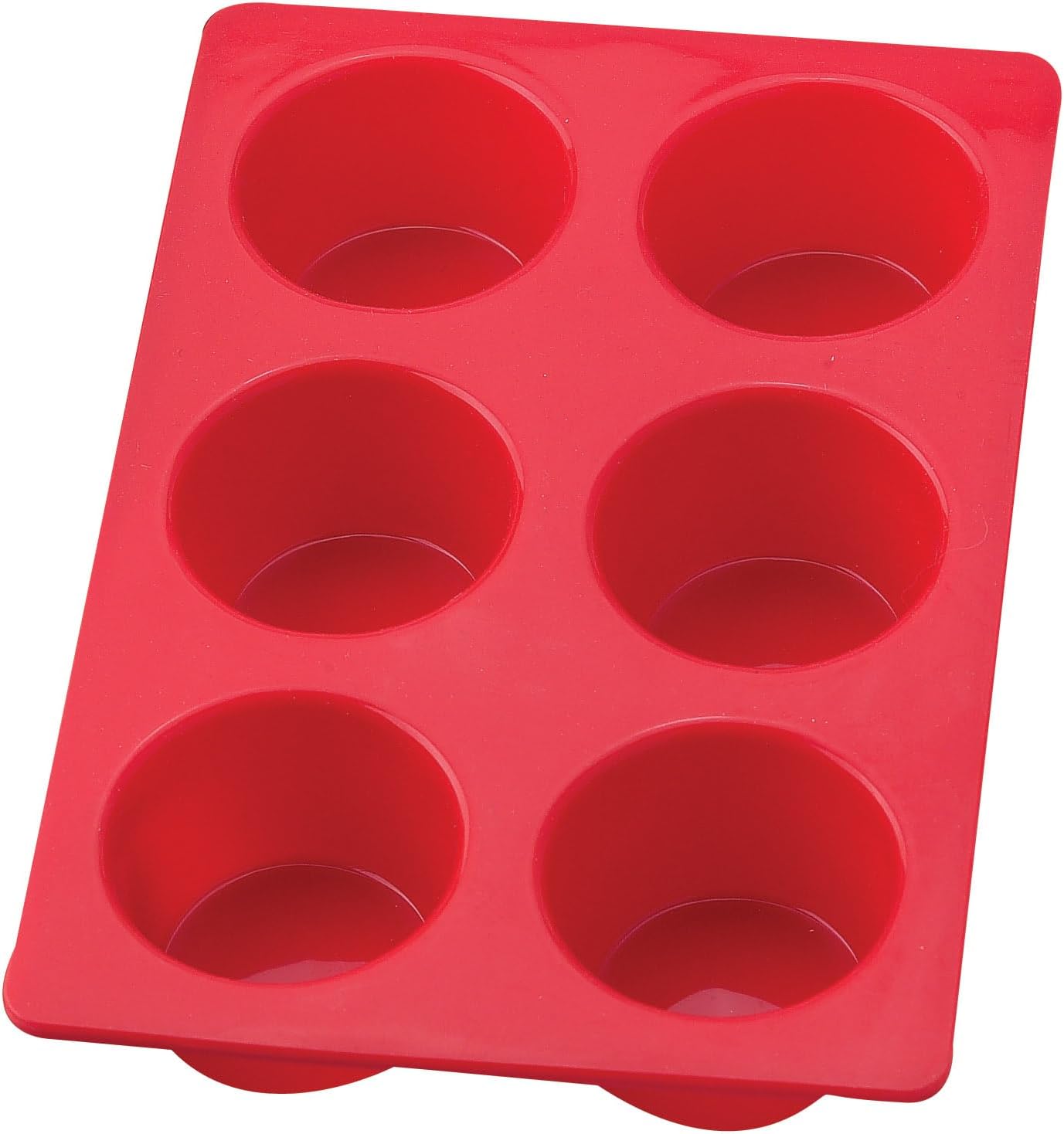 Mrs. Anderson's Baking Silicone 12-Cup Muffin Pan Baking Mold, BPA Free, Non-Stick European-Grade Silicone, 13.5 x 10 x 1.25-Inches