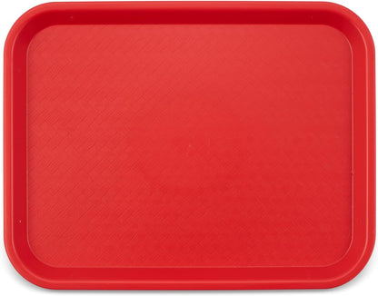 Carlisle FoodService Products Café Cafeteria Tray, Fast Food Tray for Restaurant or Commercial Use, 14" x 18", 1 Count, Black