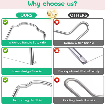 Cheese Slicer & Cheese Cutter Set 5.5/3.8/3.4 Inch（3Pcs）