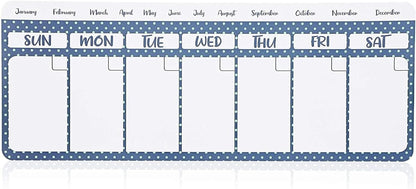 Juvale Dry Erase Weekly Calendar Magnet - Magnetic Calendar for Refrigerator - Dry Erase Weekly Planner - Desk Decor & Office Desk Accessories - 11"x 4.2", Pack of 4