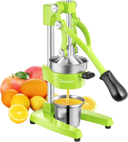 TONGCHANT Cast Iron Manual Juicer for Orange Lemon Citrus Fruit & Lime