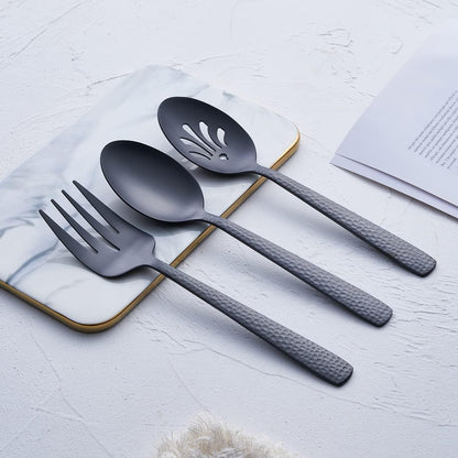 Matte Black Cake Pie Server Set