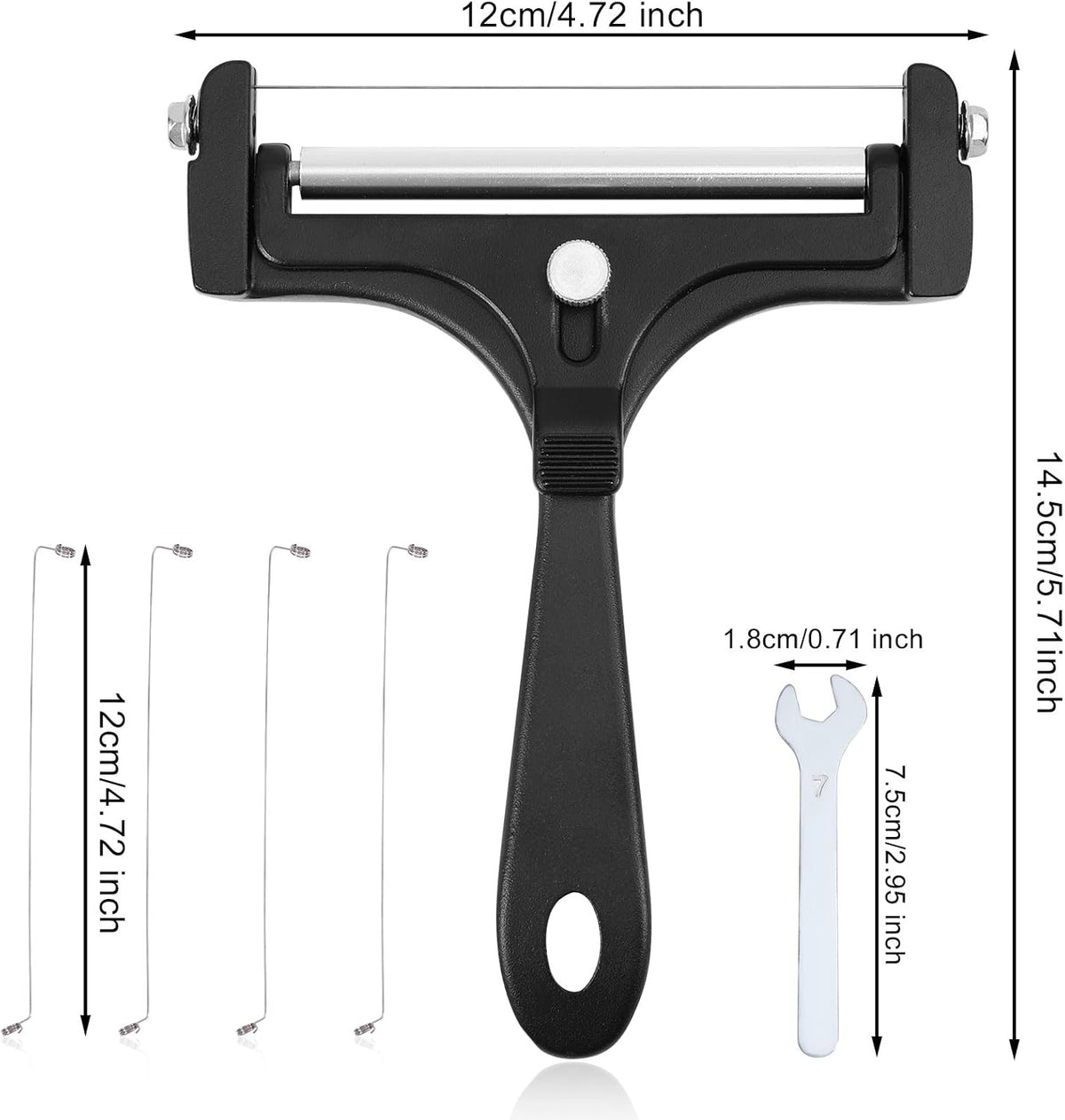 Stainless Steel Wire Cheese Slicer, Handheld Cheese Cutter