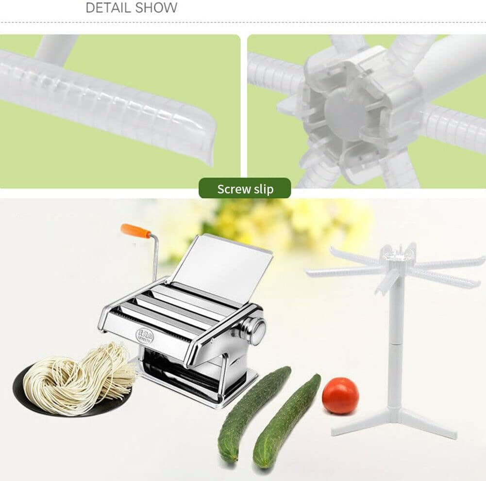 Pasta Drying Rack, ABS Plastic Noodles Dryer Rack Stand Holder Homemade Fresh Spaghetti Fettuccine Hanging Stander Home Kitchen Noodles Dryer Tool for Home Kitchen Use, Quick Set-Up, 10.6 x 9.25in