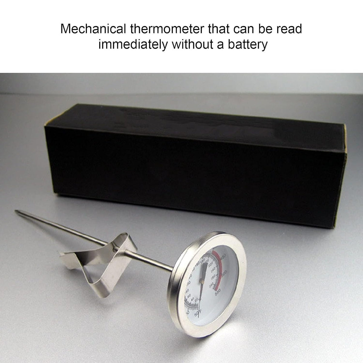 Deep Fry Thermometer with Long Probe, Stainless Steel
