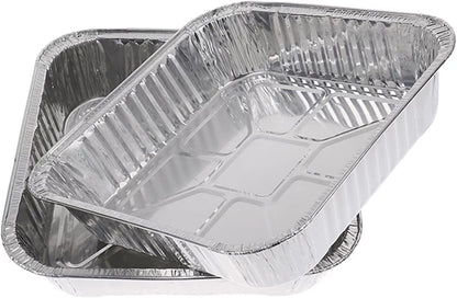 Waytiffer 25pack- 8 x 8 Aluminum foil Pans Disposable Heavy Duty Square baking Cake Pan, Cooking Tins Homemade Breads Oven Pans,Foil Pan, Baking pan Roasting