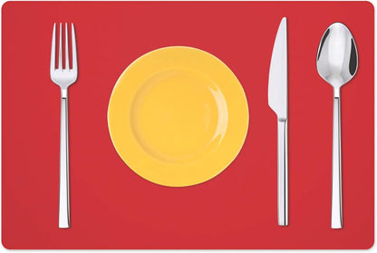 Silicone Placemats, Food-Grade Non-Slip Waterproof, Dining, Stain Resistant, Countertop Protector, Kitchen Counter Mat, Heat Resistant, Baking mat Dishwasher Safe (23.6"×15.7"-1pack, Black)