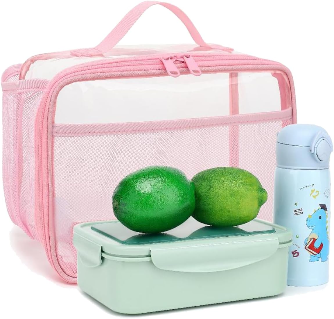 GYEUKHAM Insulated Lunch Box for School, Thermal Reusable Durable Freezable Lunch Bags for Kids Boys Girls Men Women - Small Soft Cooler Portable Lunch Tote Kit for Work Picnic Travel,Black