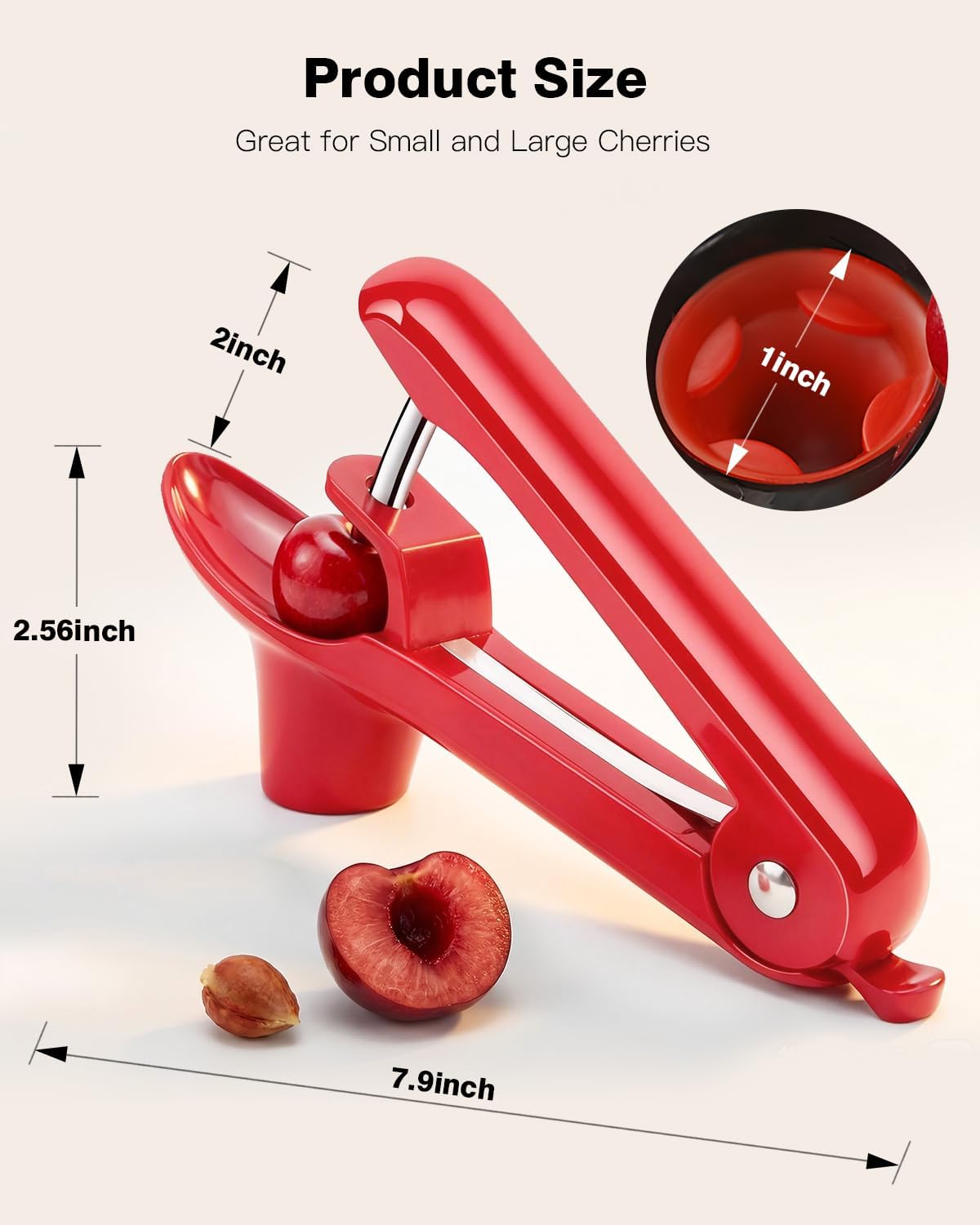 Cherry Pitter, Cherry Pit Remover Tool Cherries Corer Pitter for Cherry Jam