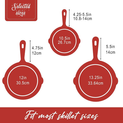 Joyhalo 6 Pack Cast Iron Skillet Handle Cover