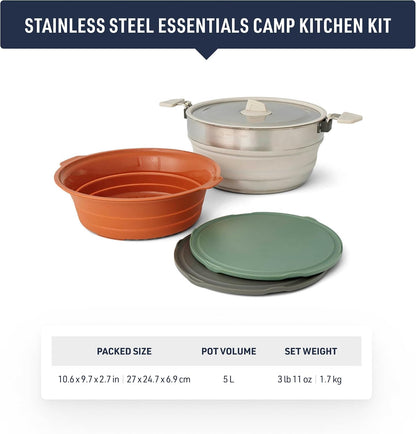 Detour Essentials Camp Cooking Set (4 Piece) by Sea to Summit