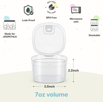 2 - in - 1 Soup Thermo for Hot Food 14oz with Snack Box Container Leak Proof Insulated Lunch Container Kids and Adults Stainless Steel Double Wall Vacuum Wide-mouth Thermal with Spoon and Handle
