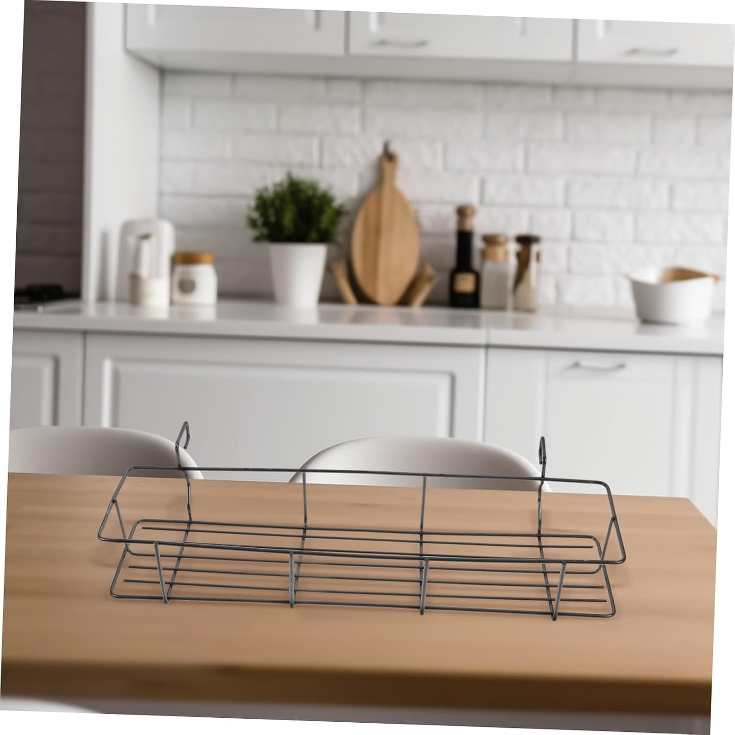 Bbq Grilling Basket Sturdy Metal Storage Condiment Bottles Holder Kitchen Hanging Basket Bbq Accessories Random Color