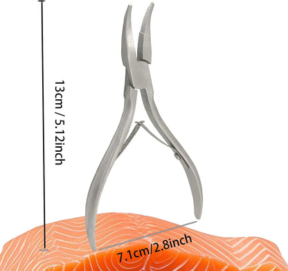 3 PCS Fish Bone Tweezers Bone Pliers, Stainless Steel Fish Deboning Tools