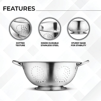 AVADOR Set of 6 Premium Stainless Steel Mixing Bowls Set, Easy To Clean, Space Saving Nestable Design, Great for Cooking, Baking, Prepping (0.75qt, 1.5qt, 3qt, 4qt, 5qt, 8qt)