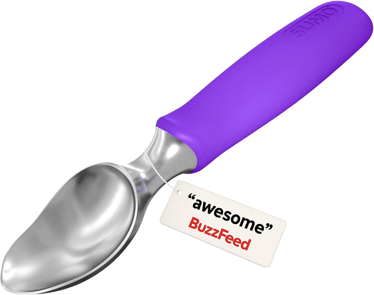 SUMO Stainless Steel Ice Cream Scoop with Ergonomic Handle - Green