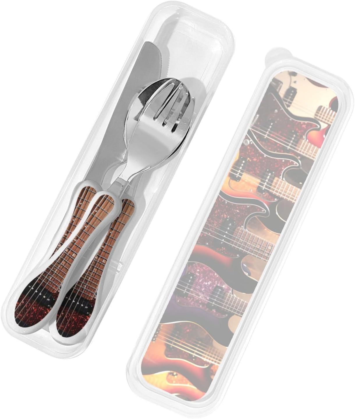 3-Piece Kids Silverware Set With Storage Case, Stainless Steel Reusable Children Safe Knife Spoon Fork Set Long Haired Dachshund Children Flatware Set For Kids Lunch Box
