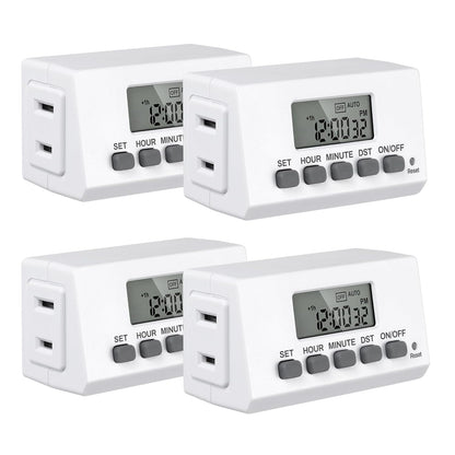BN-LINK Indoor 7-Day Programmable Digital Timer Outlet, 2 Outlets