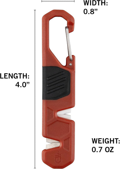 Gerber Edgefield Knife Sharpener, Dual Grit, Camping, Portable, Burnt Orange