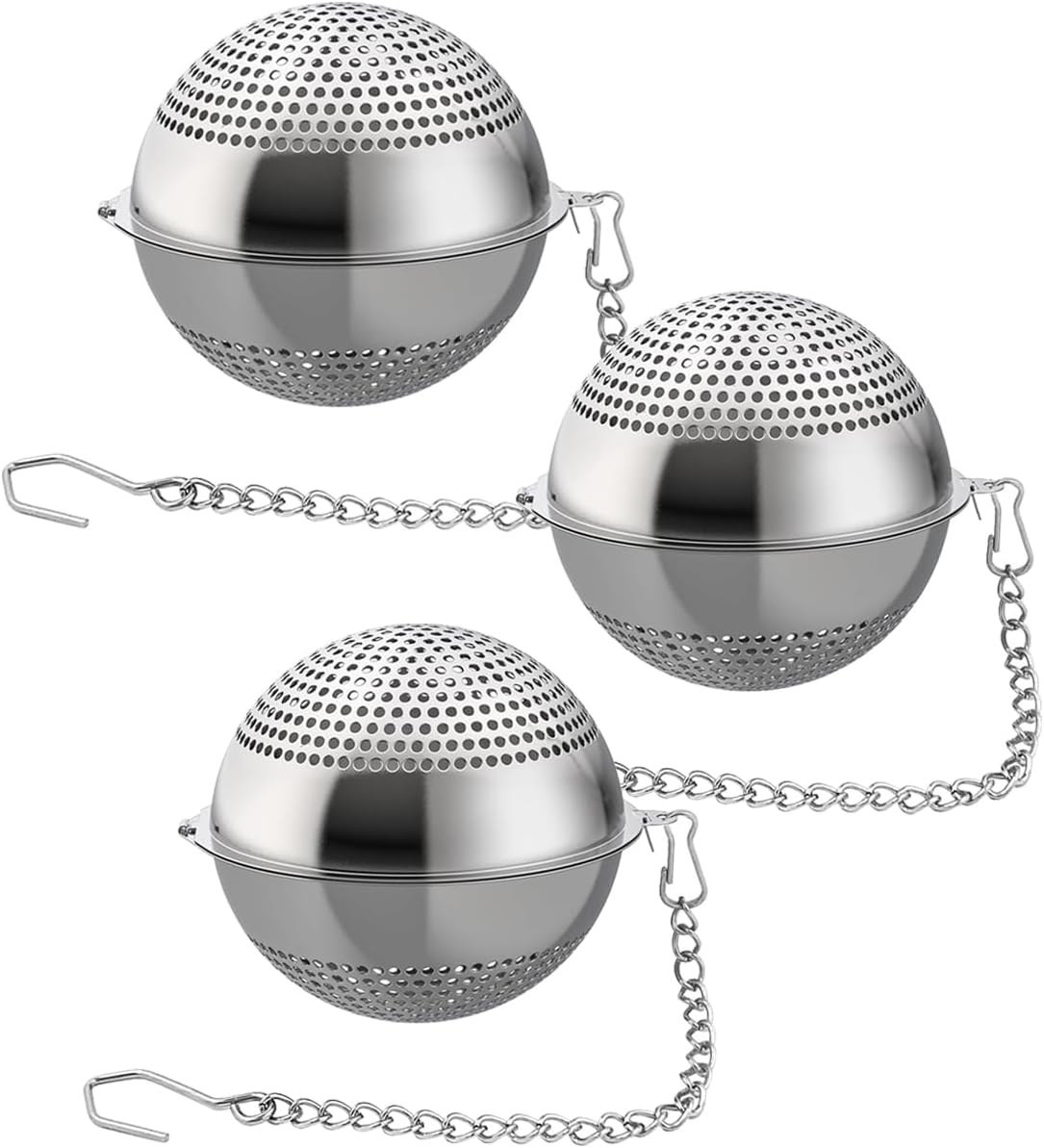 Food Grade 304 Stainless Steel Mesh Tea Ball 2.1 Inch Tea Infuser Strainer Filter Diffuser for Loose Tea