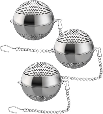Food Grade 304 Stainless Steel Mesh Tea Ball 2.1 Inch Tea Infuser Strainer Filter Diffuser for Loose Tea