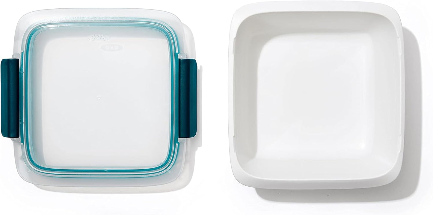 OXO Good Grips Prep & Go Snack & Dip Container, Snack Fuss-Free on the Move, Leakproof Reusable Small Meal Food Storage and Lid, Food Containers with Lids, Snack Organizer, 1.6 Cups/0.4 L