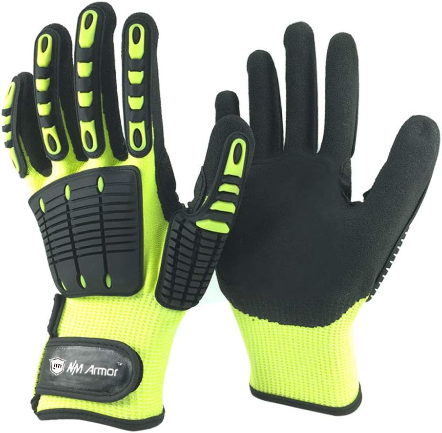 Anti Vibration Oil-Proof A5 Cut Resistant Safety Work Glove