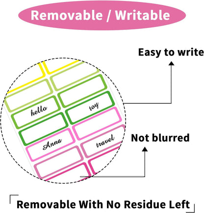 Removable Freezer Labels Stickers, 1 x 3 Inch Blank Removable Freezer Labels Food Storage Stickers, Date Label Waterproof Oil Resistant Easy Clean No Residue- 250 Sheets