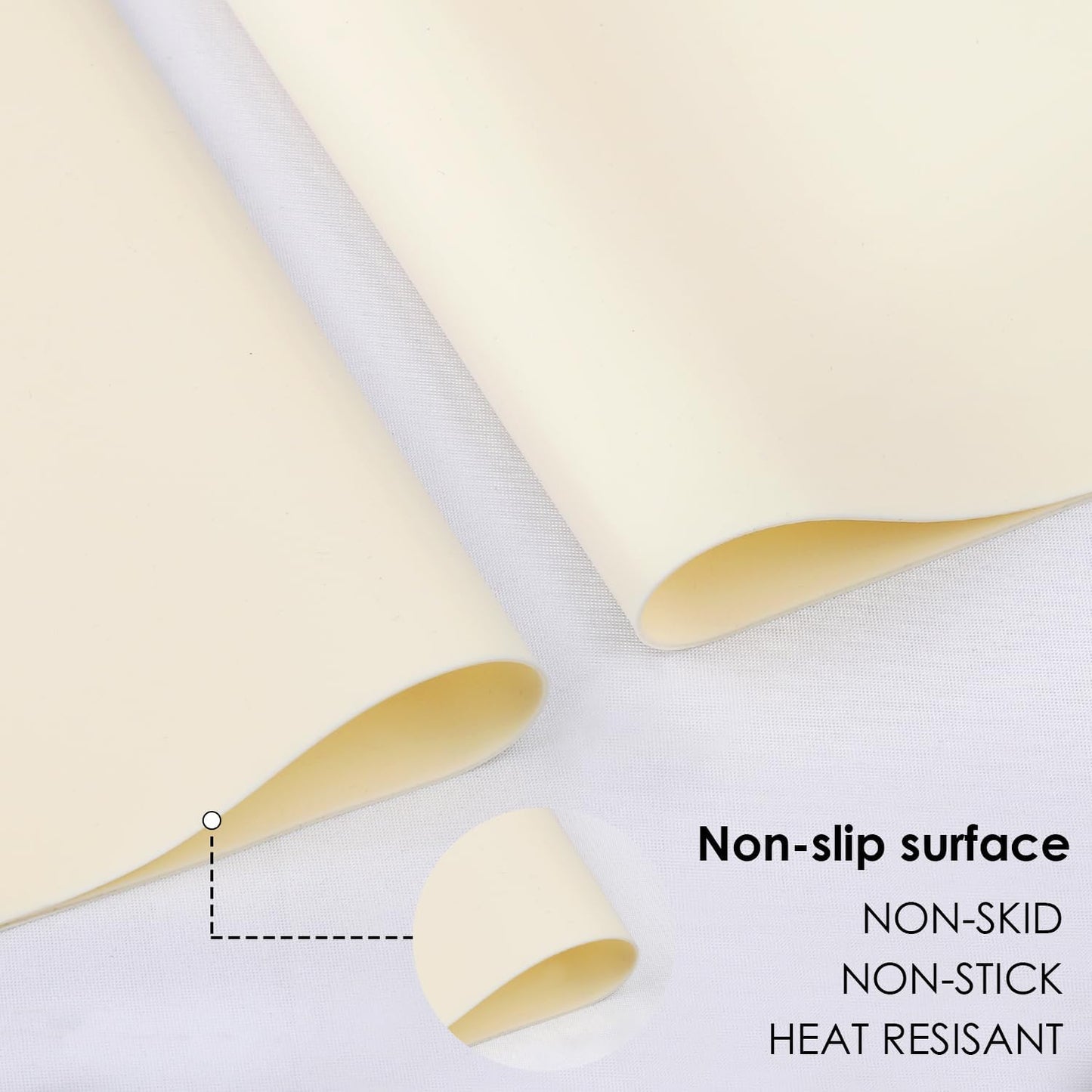 Extra Large Silicone Mats for Kitchen Counter, 27.6'' x 19.7'' Nonskid Silicone Placemats for Kids, Nonstick Purple Silicone Mat for Baking Crafts, Silicone Dab Mat Heat Resistant, 1Pack - Colors A