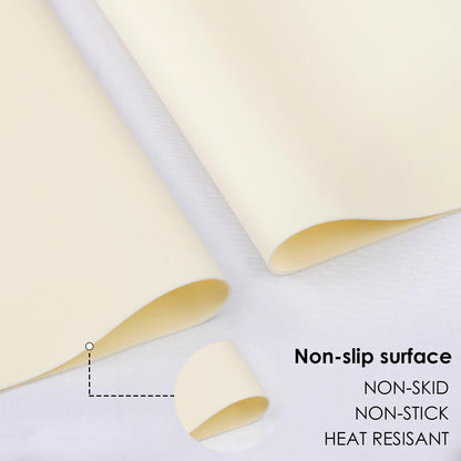 Extra Large Silicone Mats for Kitchen Counter, 27.6'' x 19.7'' Nonskid Silicone Placemats for Kids, Nonstick Purple Silicone Mat for Baking Crafts, Silicone Dab Mat Heat Resistant, 1Pack - Colors A